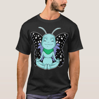 T-shirt Papillon au Yoga Stretching Legs