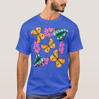 T-shirt Papillon aux fleurs