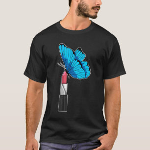 T-shirt Papillon avec bâton à lèvres
