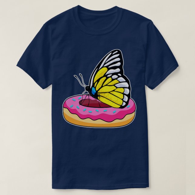 T-shirt Papillon avec Donut 1 (Design devant)