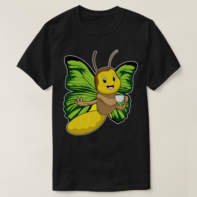 T-shirt Papillon avec la coupe de café (Design devant)