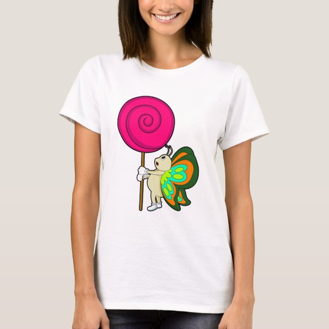T-shirt Papillon avec Lollipop (Devant)