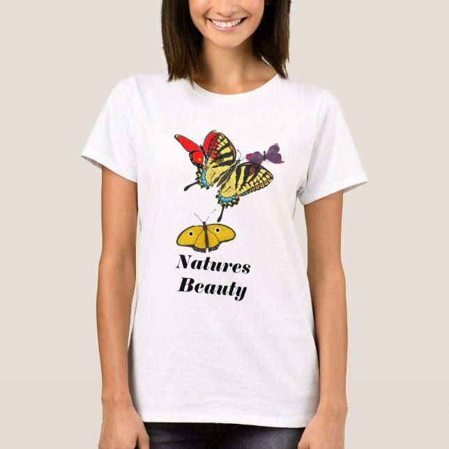 T-shirt Papillon, beauté de natures (Devant)