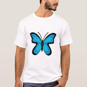 T-shirt Papillon bleu
