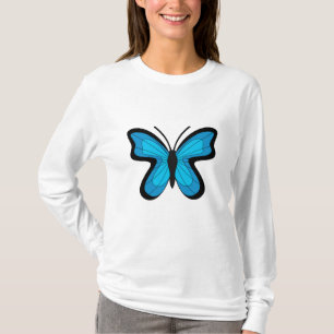 T-shirt Papillon Bleu