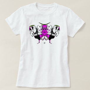 T-shirt papillon coquelicot
