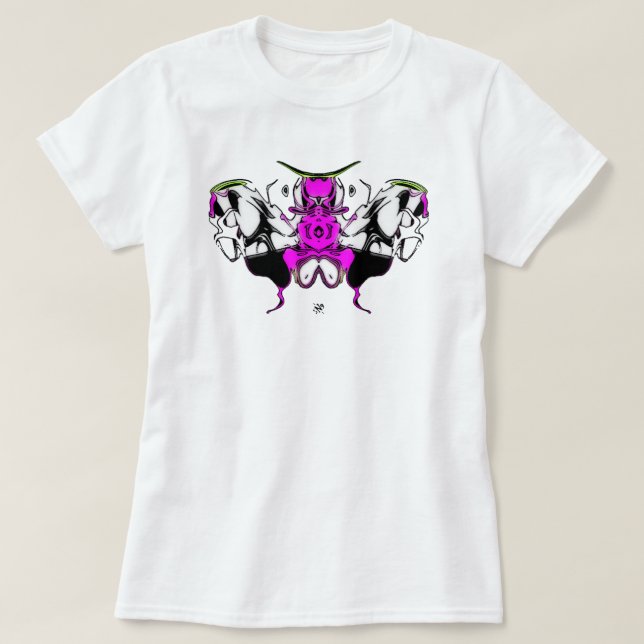 T-shirt papillon coquelicot (Design devant)