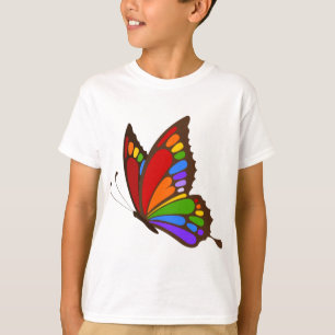 T-shirt Papillon d'arc-en-ciel