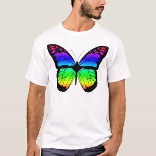 T-shirt Papillon d'arc-en-ciel