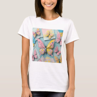 🦋 T-shirt Papillon de Cartoon Whimsical - Cute Na