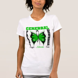 T-shirt Papillon de conscience d'infirmité motrice