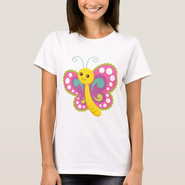 T-shirt Papillon de dessin (Devant)