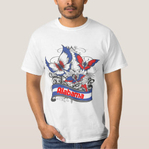 T-shirt Papillon de patriotisme de l'Alabama