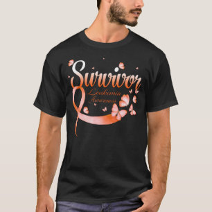 T-shirt Papillon de sensibilisation à la leucémie survivan