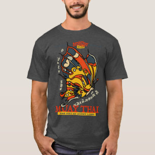 T-shirt Papillon de tatouage thaïlandais Muay