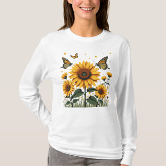 T-shirt Papillon de tournesol