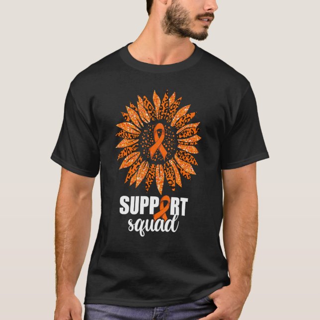 T-shirt Papillon de tournesol de sensibilisation à la leuc (Devant)