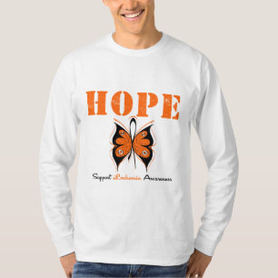 T-shirt Papillon d'espoir de leucémie