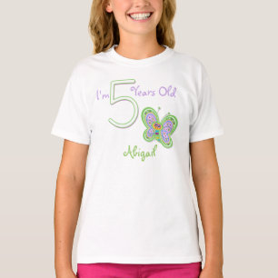 T-shirt Papillon du 5e anniversaire
