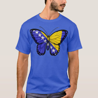T-shirt Papillon du pavillon de Bosnie-Herzégovine