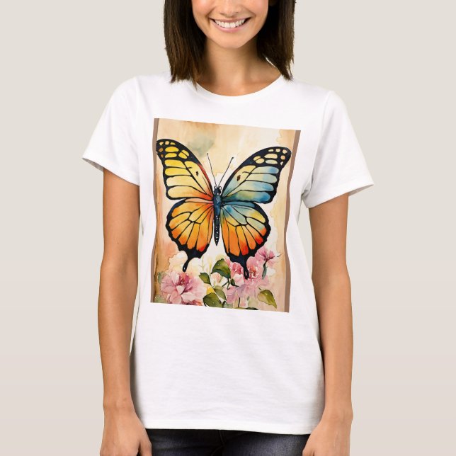 T-shirt Papillon élégant (Devant)