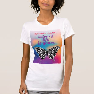 T-shirt Papillon élégant et design de coucher de soleil co