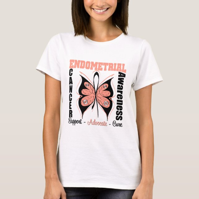 T-shirt Papillon endométrial de conscience (Devant)
