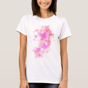T-shirt Papillon et fleur