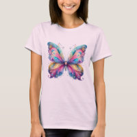 T-shirt papillon éthérée vibrant