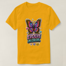 T-Shirt Papillon Evolve in Color