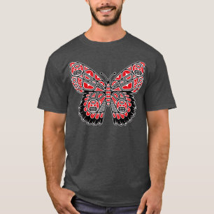 T-shirt Papillon haïda Amérindien Amérindien Indien Ind