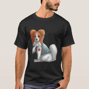 T-shirt Papillon I Love Maman Tattoo Chien Chemise Drôle M