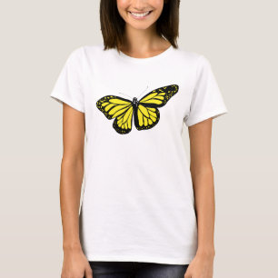 T-shirt papillon jaune