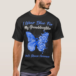 T-shirt Papillon Je Porte Du Bleu Pour Mon Comportement De