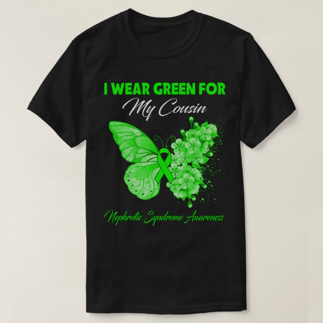 T-shirt Papillon Je Porte Du Gris Pour La Sensibilisation  (Design devant)