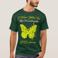 Papillon Je Porte Jaune Pour Ma Petite-Fille TDAH