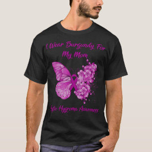 T-shirt Papillon Je Porte La Bourgogne Pour Ma Maman Hygro