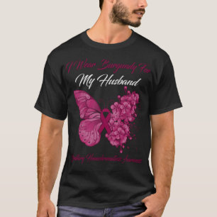 T-shirt Papillon Je Porte La Bourgogne Pour Mon Mari Héréd
