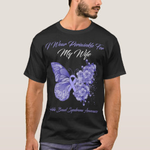T-shirt Papillon Je Porte Périwinkel Pour Ma Femme Irritab