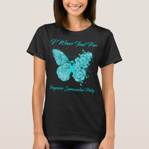 T-shirt Papillon Je Porte Turquoise Pour Supranucléaire Pr