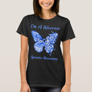 T-shirt Papillon Je suis un guerrier Apraxia Sensibilisati