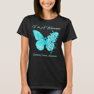 T-shirt Papillon Je suis un guerrier Conscience du cancer 