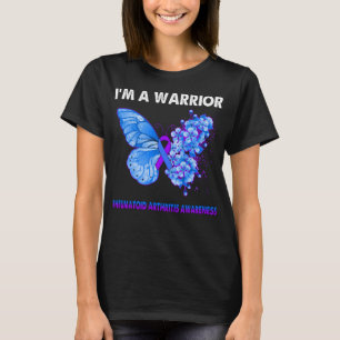 T-shirt Papillon Je suis un guerrier rhumatoïde Arthrite