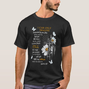 T-shirt Papillon Jésus Croix Je Peux Imaginer Christian Re