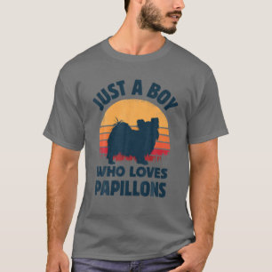 T-shirt Papillon Juste Un Garçon Qui Aime Le Span Continen