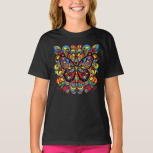 T-shirt Papillon Mandala Psychédélique