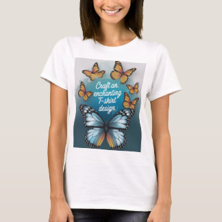 T-shirt Papillon métallique élégant