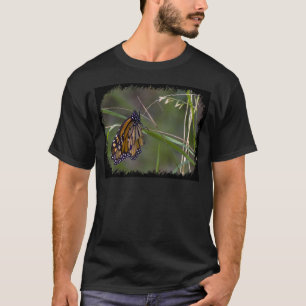 T-shirt Papillon monarque dans l'herbe