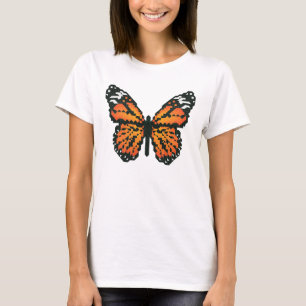 T-shirt Papillon monarque en polygone