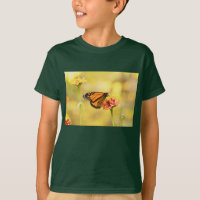 Papillon Monarque sur Zinnia